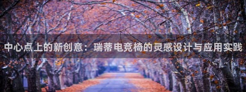 火狐电竞app-官网下载：中心点上的新创意：瑞蒂电竞椅的灵感设计与应用实践
