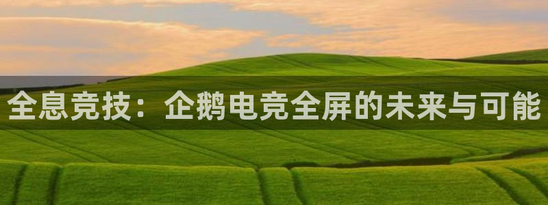 火狐电竞首页在哪：全息竞技：企鹅电竞全屏的未来与可能